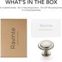 Ravinte 50 Pack Brushed Nickel Cabinet Pulls 1-1/4 inch Kitchen Cabinet Knobs Drawer Knobs Dresser Drawer Pulls Door Dresser Handles for Cupboard