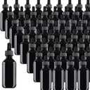 48 Pack 2oz Glass Dropper Bottles, Black Eye Dropper Bottles with Glass Droppers for Essential Oils, Perfumes(60ml, Black)