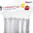 Culinary Elements® Clear Plastic Condiment Cups with Lids