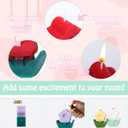 6 Pcs Flower Shaped Candles, 6 Colors | Decorative Home Decor, Aesthetic Cute Candles, Delicate, Flower Shaped