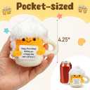 2 x LotFancy Mini Positive Crochet Animals, Friend Birthday Gifts for Women, Handmade Emotional Support Crochet, Small Funny Gifts with DIY Message Card, Knitted Cute Stuff Decor