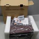 Vinyl Record Player Turntable with Built-in Bluetooth Receiver & 2 Stereo Speakers, 3 Speed 3 Size Portable Retro Record Player for Entertainment and Home Decoration (Brown)