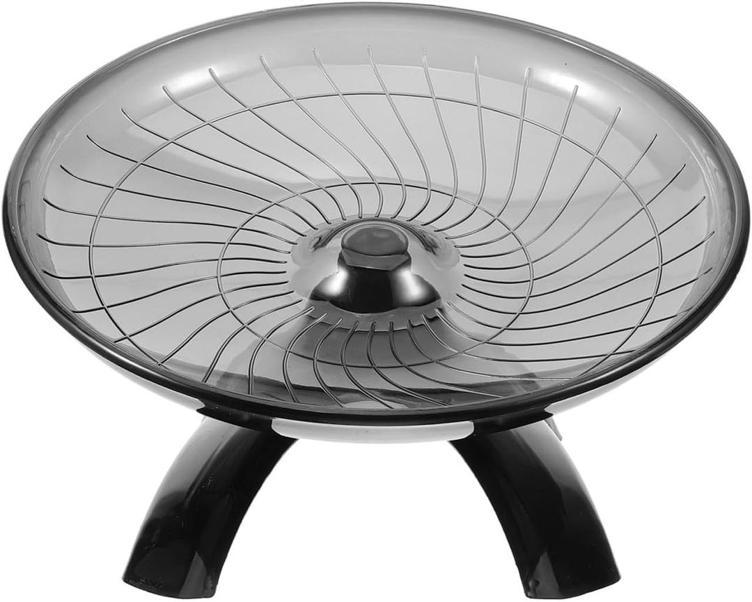 INOOMP Silent Hamster Running Wheel 7.08 Inch Quiet Exercise Saucer for Small Pets Including Hamsters Gerbils Hedgehogs Low Noise Plastic Wheel for Cage Play