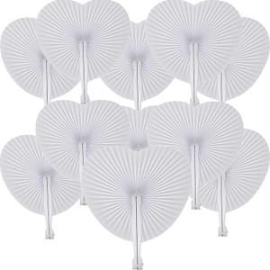 150 Packs Decorative Paper Folding Hand Fans Handheld,White Heart Wedding Foldable Fans Chinese and Japanese Fans Bulk for Bridal Guest Church Party Favors Dancing Birthday DIY 150 Packs Decorative Paper Folding Hand Fans Handheld,White Heart Wedding Foldable Fans Chinese and Japanese Fans Bulk for Bridal Guest Church Party Favors Dancing Birthday DIY