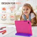 AVAWO Shockproof Kids Case for Samsung Galaxy Tab A11+ Plus/A9+ Plus 11 inch with Built-in Screen Protector, Rose+Purple