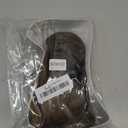 Real Human Hair Topper Light Thin Clip in Hair Bangs for Women and Men 6 inches Middle Part Straight Hairpieces (Light Brown)