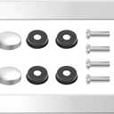 License Plate Frames, 1 Pack Universal Rust-Proof Aluminum for Front and Rear Car License Plate Holder (Silver-1)