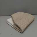 Collapsible Laundry for Hamper,Medium Large Storage Bins Fabric Storage Box, Closet Organizer,Hampers Foldable Fabric Storage Basket, Solid Storage Toy Box With Handle, Used to Organize (L16W11.4H15.9, White Brown)