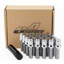 GAsupply M12x1.5 Lug Bolts 32mm Shank, 20pcs Chrome 12x1.5 Spline Lug Bolt Conical/Cone Seat with 1pcs 3/4" 19mm & 13/16" 21mm Stock Stud Key