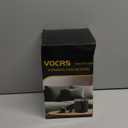 Small Portable Space Heater for Indoor Use - VOCRS 1500W PTC Electric Heater with Thermostat, Remote Control, 12H Timer, Eco and Fan Mode, Rapid and Safe Heating for Bedroom, Office