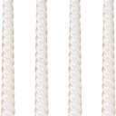 Taper Candles,10 inch-Set of 4 Metal StyleTapered Candles, Long Candle,Tall Candlesticks, Long Candle Sticks,Spiral Taper Candle,Home Dinner, Party, Wedding, Halloween (4, White, 10 inch)