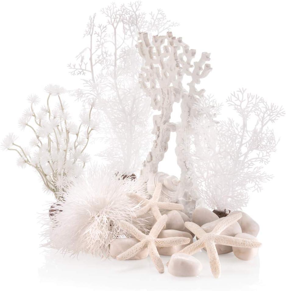 biOrb Winter Dream Dcor Set, White Snow Themed Collection of Fish Friendly Aquarium Decorations