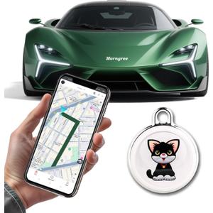 2025 New GPS Tracker for Vehicles,Car Portable Real Time GPS Tracking Device,Full Global Coverage Location Tracker for Car,Kids,Dogs.Long Standby/No Monthly Fee/No SIM Card Required/No Subscription
