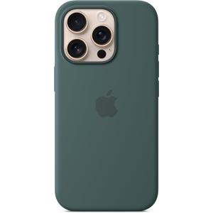 Apple iPhone 16 Pro Silicone Case with MagSafe and Camera Control: Lightweight Phone Case, Wireless Charging Compatible, Smooth Matte Finish; Lake Green