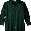 Dickies Men's Long Sleeve Work Shirt (XX-Large, Green)