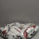 Jexine 48 Pcs Santa Hats Bulk Christmas Buffalo Plaid Hat Plush Christmas Costume Hats for Xmas Holiday Parties Events Gift(Red Black and White Black Plaid)