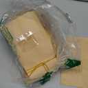 Moretoes 100pcs Small Bakery Cookie Bags with Window, Brown Kraft Paper Bags for Homemade Bread Cookie, 3.5x2.2x6.7in Tin Tie Tab (Mini)