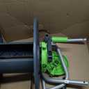Water Hose Reel Cart, Holds 65-130 Ft of 5/8 Inch Hose, Wall Mounted Garden Hose Cart, Portable Hose Reel for Convenient Storage and Watering (Green)