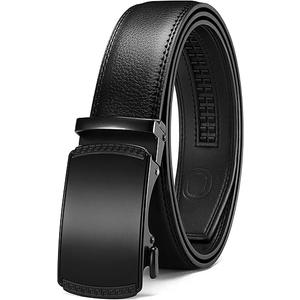 CHAOREN Mens Belt Leather Ratchet Belt - Customizable Fit, Effortless Style (35mm)