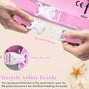 Chriffer Kids Swim Vest Life Jacket for 30-55 Pounds Boys and Girls, Toddler Floaties with Shoulder Harness Arm Wings for 2,3,4,5,6,7 Years Old Baby (Pink)