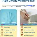 High Density Memory Upholstery Foam 4" 72"x24" Couch Cushion Replacement | CertiPUR-US 4" High Density Upholstery Memory Foam. Firm Long-Lasting Support for Couch Cushions, Floor Mattress. Cuttable