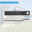 Brush Hog Cutter Cutting Blades Replacement for Skid Steer Brush Cutter Lawn Brush Mower Head Blade Rotary Cutter 2Pcs 8mm Thickness Spring Steel