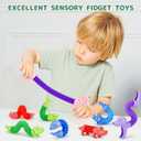 30 PCS Animal Pop Tubes Fidget Toys, Party Favors Toddlers Kids Travel Entertainments, Classroom Prizes,Carnival Prizes,Piata Stuffers,Stress Relief Sensory Toys for Kids 3-8
