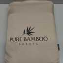 King Sheets by Pure Bamboo, Genuine 100% Organic Viscose Derived from Bamboo Bed Sheet Set, Luxuriously Soft & Cooling, Double Stitching, Lifetime Quality Promise (King, Almond)