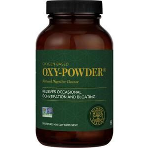 Global Healing Center Oxy-Powder Oxygen Based Safe and Natural Colon Cleanser and Relief from Occasional Constipation (120 Capsules)(Packaging may vary), Best By 06, 2027
