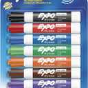 EXPO 80678 Low-Odor Dry Erase Markers, Chisel Tip, Assorted Colors, 8-Count
