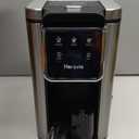Horavie Single Serve Coffee Maker for K-Cup Pod and Ground, Hot & Iced Coffee Maker, Strong Button Feature, 6 to 14oz Brew Sizes, 50oz Removable Reservoir, Fit 6.5" Mugs, Stainless Steel, White
