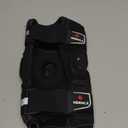 NEENCA Professional Knee Brace for Knee Pain, Hinged Knee Support with Patented X-Strap Fixing System, Strong Stability for Pain Relief, Arthritis, Meniscus Tear, ACL, PCL, MCL, Runner, Sport, Workout (Medium, Black - Single)