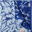 SOFE H&L | Playa Velour Large Beach Towel Pack of 1 (35 x 70) Flowers - Blue | Thick, Premium, Fade Resistant, Durable | Luxury Resort Quality Pool Towel, Turkish Beach Towel with Shoulder Strap