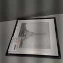 Upsimples 16x16 Picture Frame, Display Pictures 12x12 with Mat or 16 x 16 Without, Wall Hanging Square Frames, Black, 1 Pack