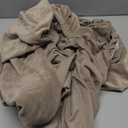 NeColorLife Ottoman Cover Velvet Storage Ottoman Slipcover Thick Stretchable Footrest Stool Covers with Elastic Band for Rectangle and Square Ottoman(Large Size,Taupe)