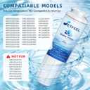 WRF555SDFZ FMM-2 WRF535SWHZ WRX735SDHZ WRMF3636RZ WRX735SDBM WRF555SDHV WRFF3436RZ WRF535SWHV Refrigerator Water Filter For Whirlpool, Fit Maytag Mfi2570fez Msd2651heb Replacement, 2 Pieces