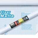 Chell Matte Clear Contact Paper Roll for Books, Crafts and Countertops, Self Adhesive Book Cover, 17.5 in x 5 ft