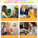 Paint by Numbers Kit for Adults Beginner Book, Adult Paint by Number Kits on Canvas, Bookshelf DIY Acrylic Oil Painting by Numbers for Adults, Flower for Home Wall Decor 16X16 Inch (HMOP25702)