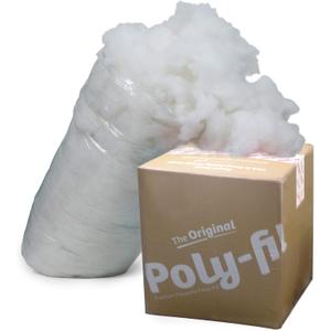 Fairfield The Original Poly-Fil, Premium Polyester Fiber Fill, Soft Pillow Stuffing, Stuffing for Stuffed Animals, Toys, Cloud Decorations, and More, Machine-Washable Poly-Fil Fiber Fill, 6.5 lbs. Box