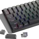 XVX PBT Keycaps - Side Printed Keycaps 60 65 75 100 Percent, Double Shot Shine Through Custom Key caps, Gradient Gray 136 Keys Set, OEM Profile, Minimalist Style for Cherry Gateron MX Switche Keyboard