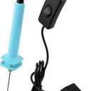 QWORK 15W Electric Hot Wire Foam Cutter - 100-240V Dual Voltage with US Plug, 4" Precision Cut, Fast Heating, Ergonomic Handle, for Polystyrene & Foam Boards