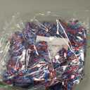 2 Pcs 4th of July Tinsel Garland Red White Blue Independence Day Metallic Glitter Hanging Twist Decor for Home Indoor Outdoor Holiday Party Supplies 6.2ft Each Plastic Decor