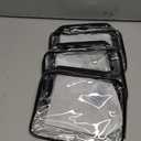 PACKISM TSA Approved Toiletry Bag - Clear Makeup Bag 3 Pack Same Medium Size, Quart Size Bag Travel Makeup Cosmetic Bag for Women Men, Carry on Airport Airline Compliant Bag, Black