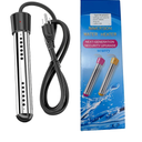 2000W Immersion Water Heater, Portable Water Heater Electric with 304 S S, Bucket Heater with Thermometer Heats up to 5 Gallons of Water in Minutes