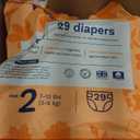 Pura Hypoallergenic Diapers, Size 2 (7-13 lbs) Totally Chlorine Free, Wetness Indicator, Suitable for Sensitive Skin, Soft Organic Cotton, Overnight, 3 Packs of 29 (87 Baby Diapers)