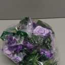 2 Pcs Artificial Rose Vines Flowers Garland Hanging Silk Rose Vine Outdoor 15.8ft Silk Flowers Rose Ivy Vines for Bedroom Wedding Arch Decor Purple Flower Garland for Backdrop Wall Home Garden