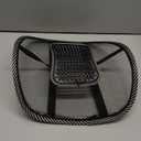 Black Lumbar Mesh Back Brace Support Office Home Car Seat Chair Ventilate Cool Cushion Pad with Massage | Breathable, Massage Beads for Ultimate Comfort (1 Piece)