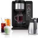 Ninja Hot and Cold Brewed System, Tea & Coffee Maker, with Auto-iQ, 6 Sizes, 5 Styles, 5 Tea Settings, 50 oz Thermal Carafe, Frother, Coffee & Tea Baskets, Dishwasher Safe Parts, Black, CP307