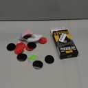 Black Hook and Loop Round Strips with Super Adhesive Heavy Duty, Heat Resistant Waterproof, Outdoor or Indoor Use, 16 Sets 1.97 Inch