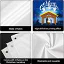Christmas Nativity Garage Door Banner 7x16ft Large Scene Christmas Garage Door Cover Holy Religion Holiday Garage Door Backdrop Decorations Mural for Xmas Decor